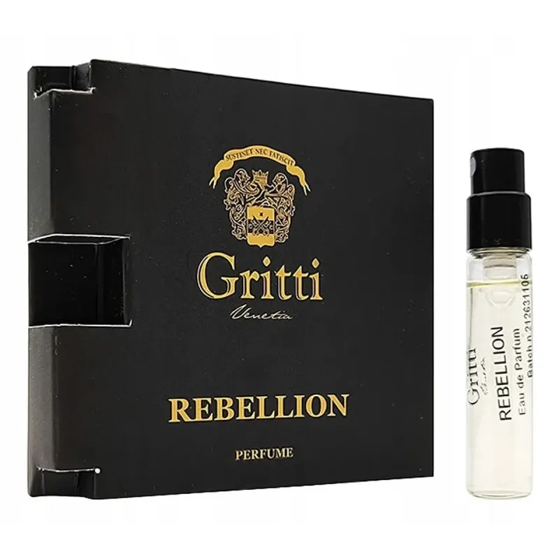 Oficiálna vzorka parfumu Gritti Rebellion 2 ml 0,06 fl. oz.